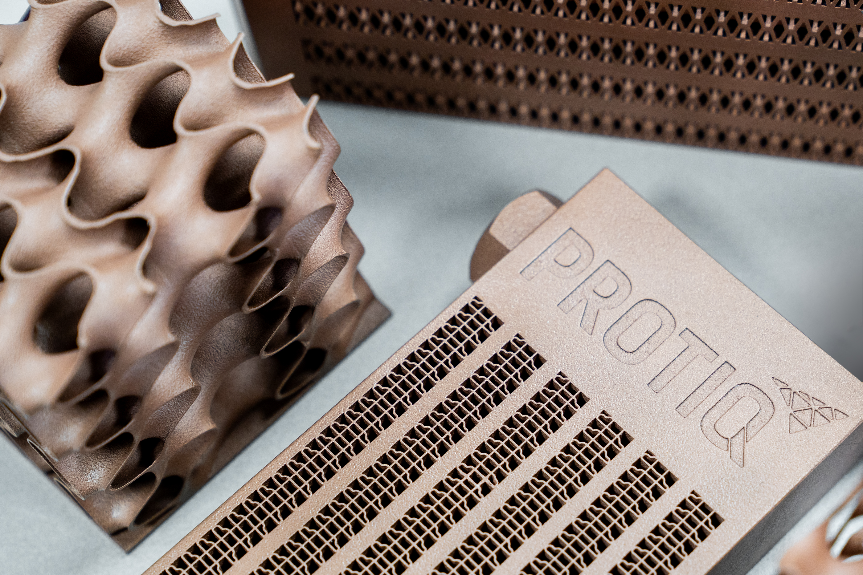 3D gedruckte Wärmetauscher aus Kupfer