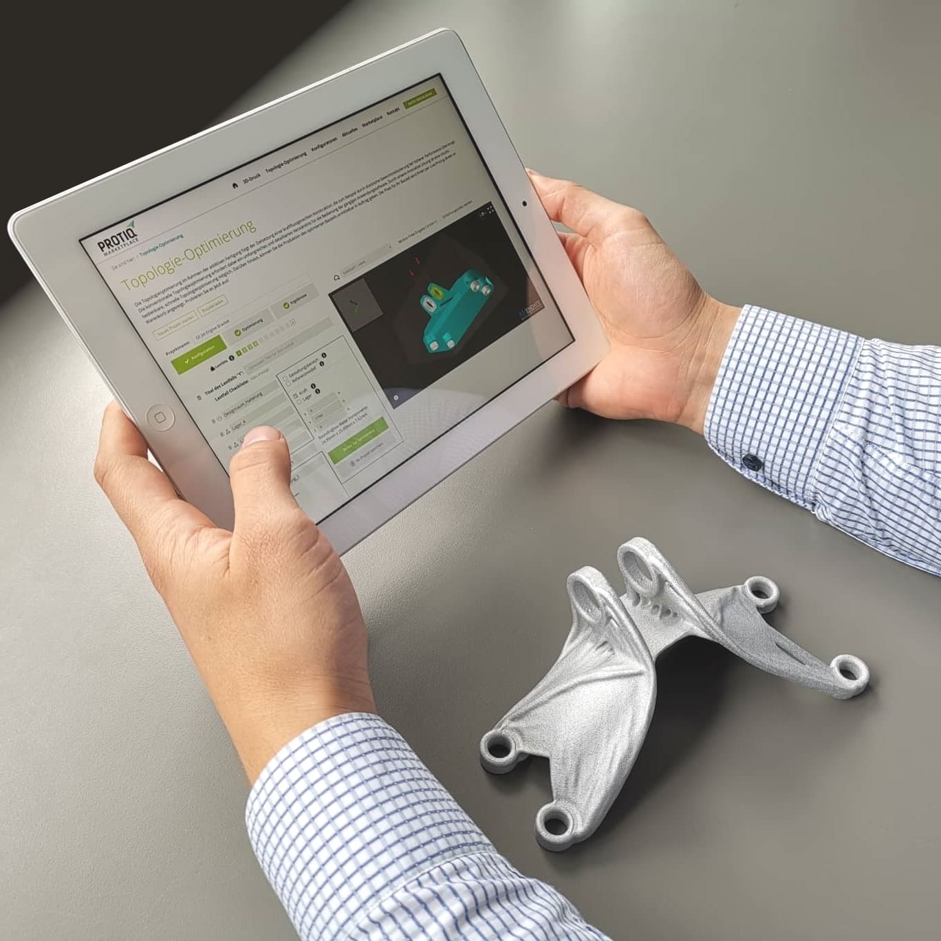 Online-basierte Topologieoptimierung beim 3D-Druck